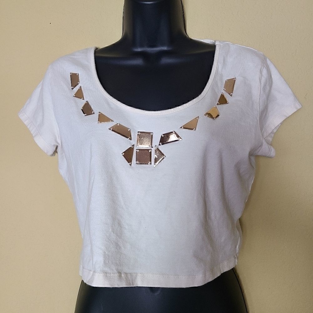 Bongo Crop Top with Embellishments